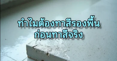 ป้องกันการเกิดด่างจากปูน