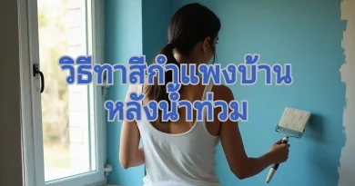 ทาสีหลังน้ำท่วม