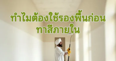 ทาสีภายใน ต้องรองพื้นไหม