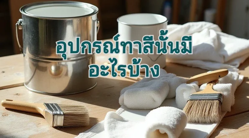 อุปกรณ์ทาสีมีกี่แบบ