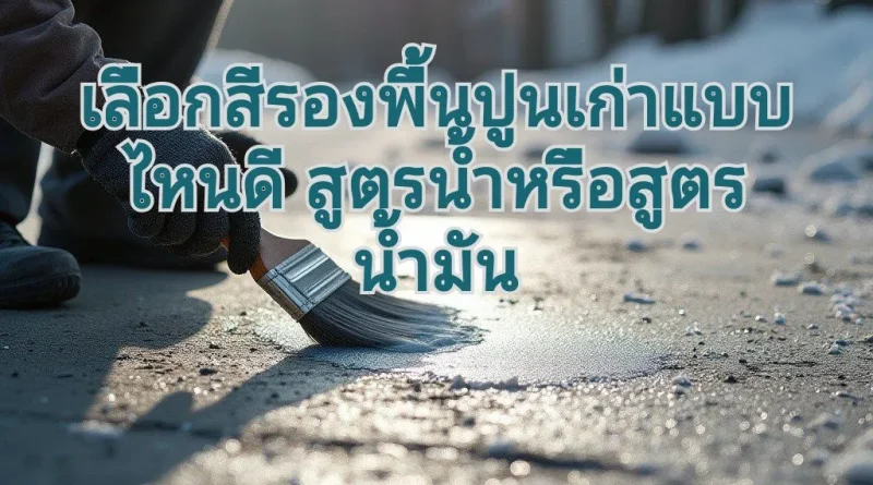สีรองพื้นปูนเก่าสำหรับภายนอก