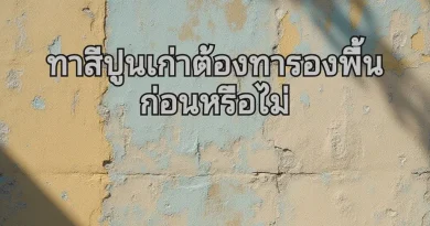 ทำไมต้องทาสีรองพื้นปูนเก่า