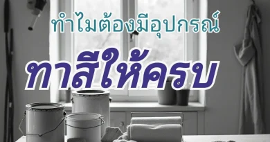 อุปกรณ์ในการทาสีบ้านมีไรมั้ง
