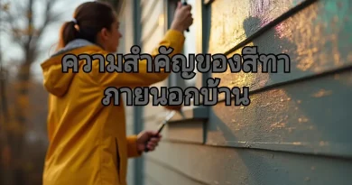 ความสำคัญสีทาภายนอกบ้าน