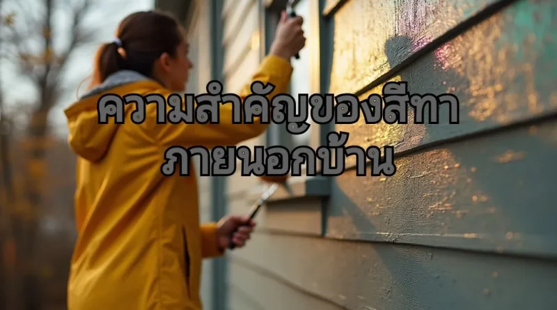 ความสำคัญสีทาภายนอกบ้าน