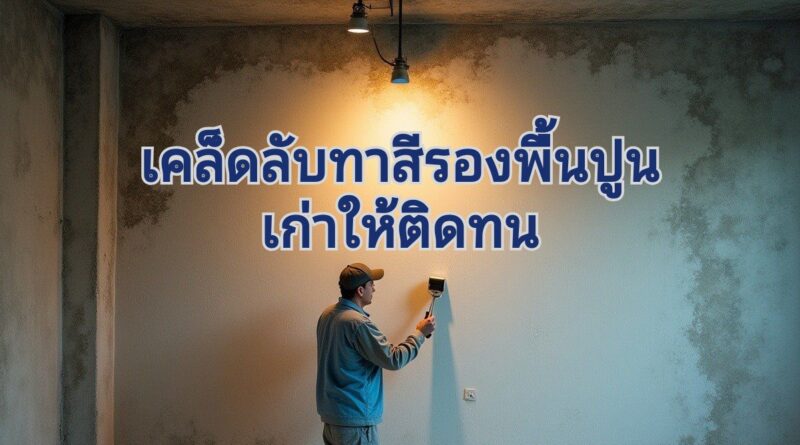 ทารองพื้นปูนเก่าให้ติดทน