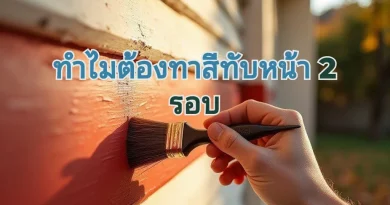 ขั้นตอนทาสีบ้านทับสีหน้า