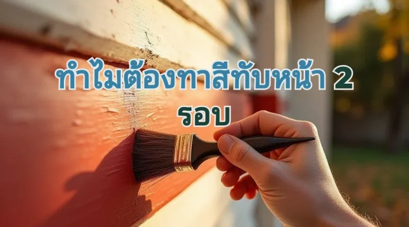 ขั้นตอนทาสีบ้านทับสีหน้า