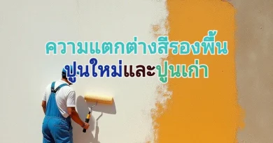 เลือกใช้สีรองพื้นที่ผนัง ให้สวย