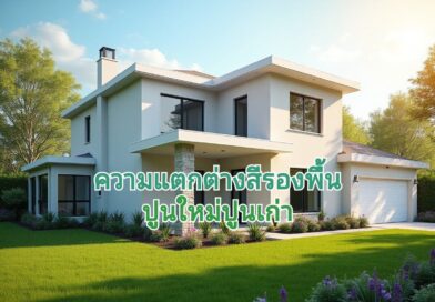 ความแตกต่าง สีรองพื้นปูนใหม่ สีรองพื้นปูนเก่า