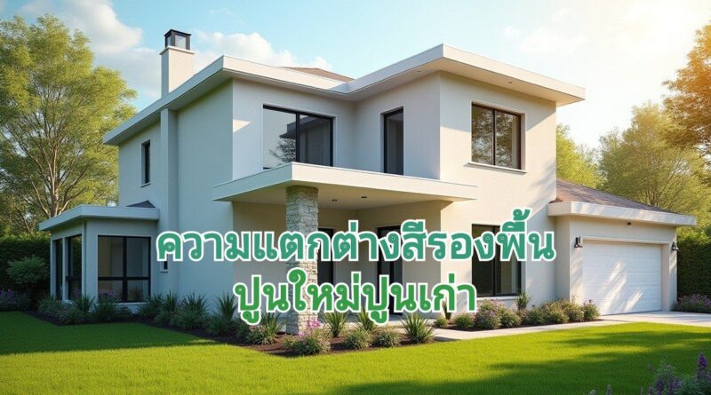 ความแตกต่าง สีรองพื้นปูนใหม่ สีรองพื้นปูนเก่า