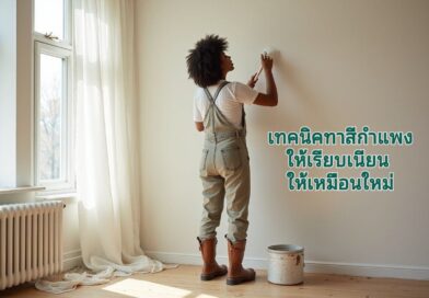 ทาสีกำแพงง่ายๆ