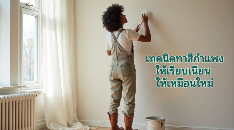 ทาสีกำแพงง่ายๆ