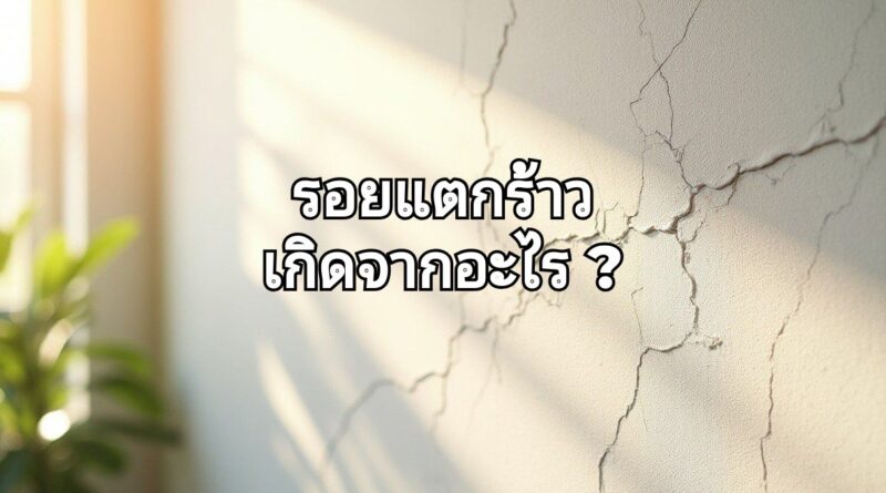 รอยแตกร้าวแต่ละประเภท