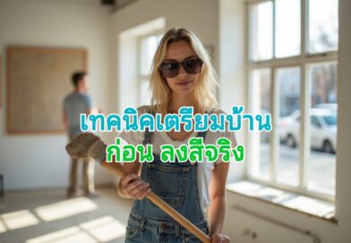 เตรียมก่อนที่จะทาสีบ้าน