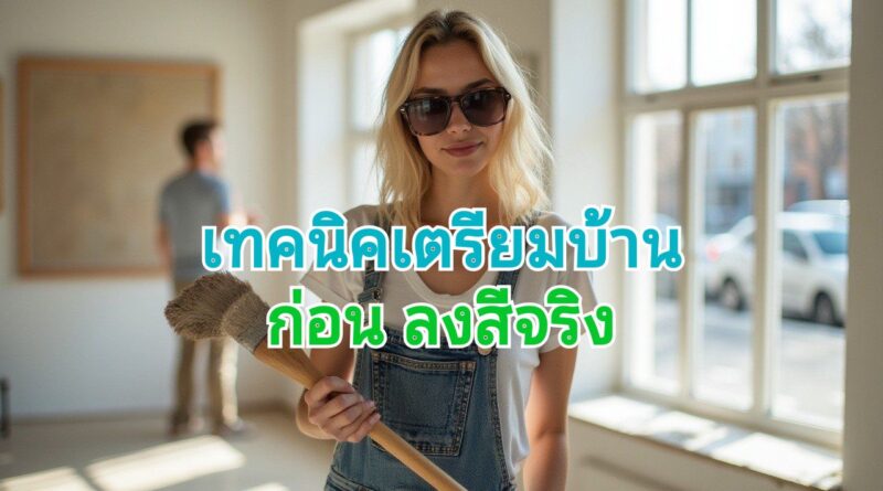 เตรียมก่อนที่จะทาสีบ้าน