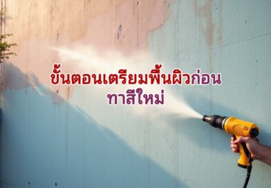 เตรียมพื้นผิวก่อนที่จะทาสีบ้าน