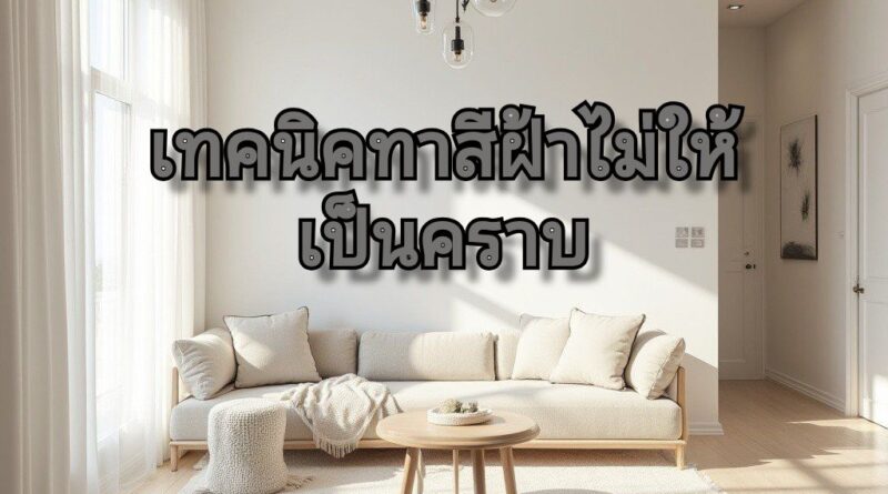ฝ้าเพดานให้เรียบ