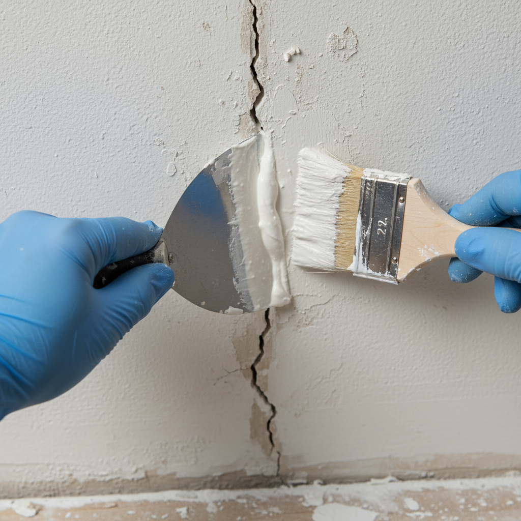 อุดโป๊วรอยแตกร้าว