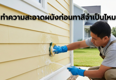 เตรียมพื้นผิวก่อนที่จะทาสีทำไง