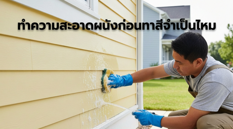 เตรียมพื้นผิวก่อนที่จะทาสีทำไง