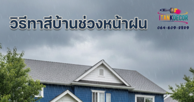 ทาสีหน้าฝนทำยังไง