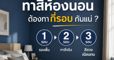 ขั้นตอนทาสีห้องนอนแบบถูกวิธี ต้องทากี่รอบ ทาสีห้องนอนทากี่รอบ