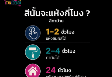 สีแห้งกี่ชั่วโมง