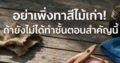 วิธีทาสีไม้เก่าให้ติดทน อย่างถูกต้อง ทาสีไม้เก่าให้ติดทนมาก