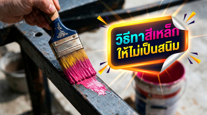 ทาสีเหล็กลอกล่อน