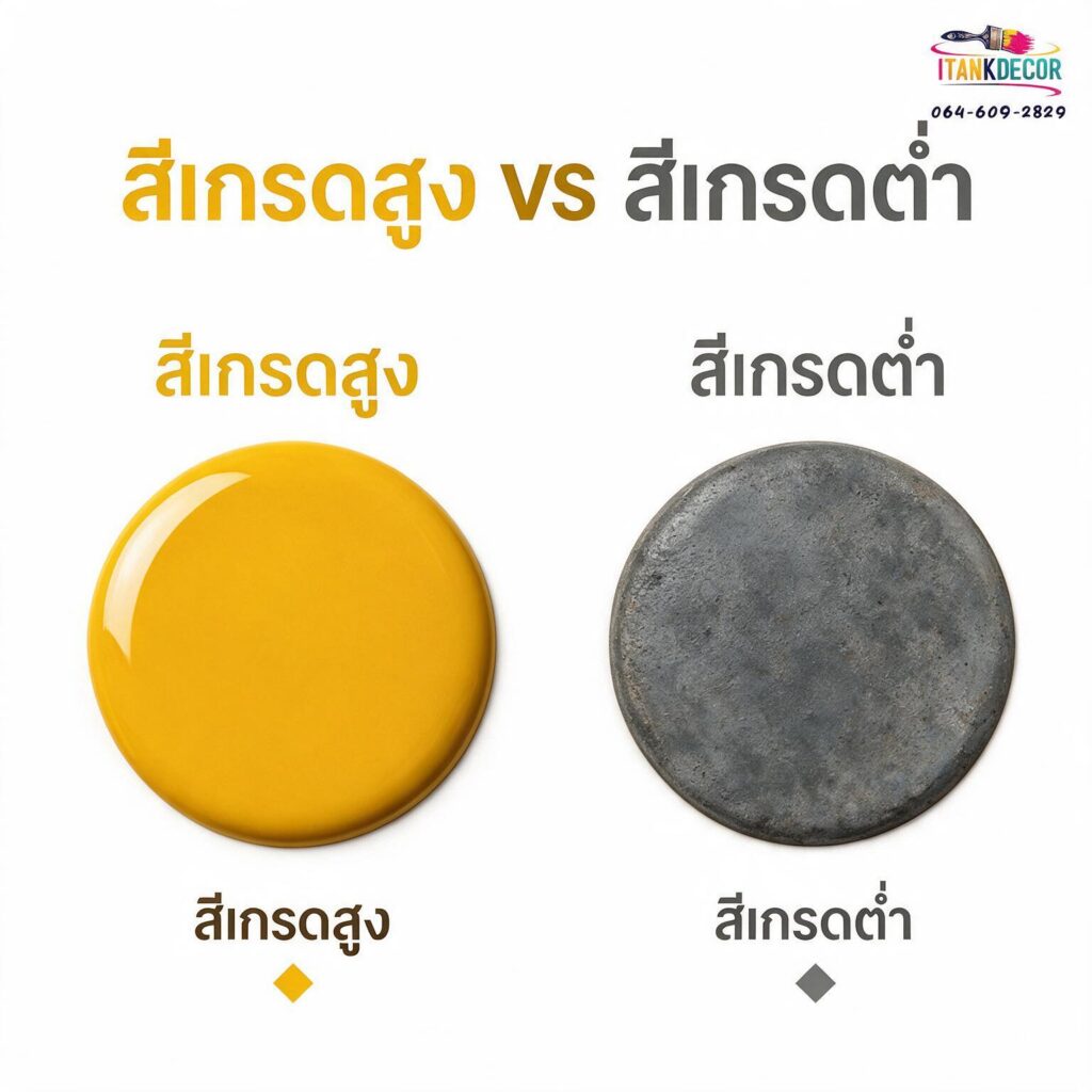 สีเกรดสูงต่ำ