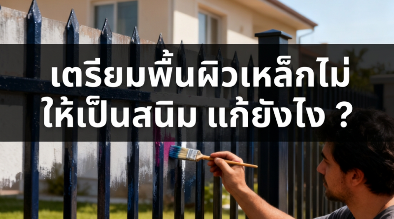 ทาสีเหล้กที่เป็นสนิม แก้ยังไง