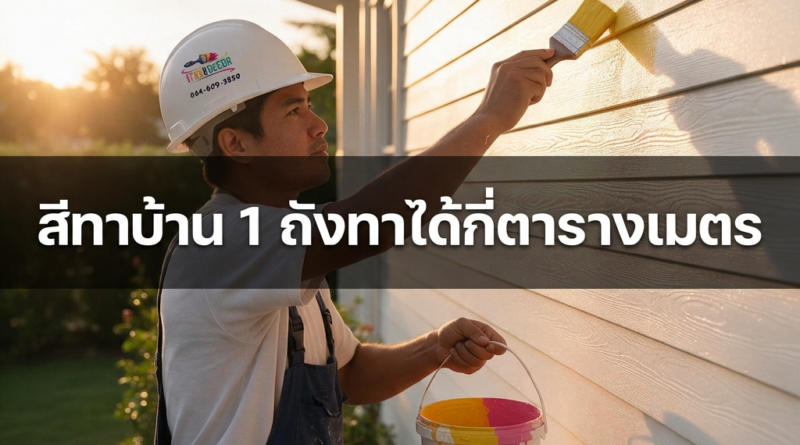สี 1 ถังทาได้ไหมม