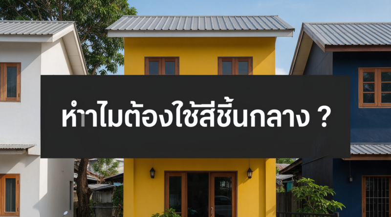 สีชั้นกลางบ้าน